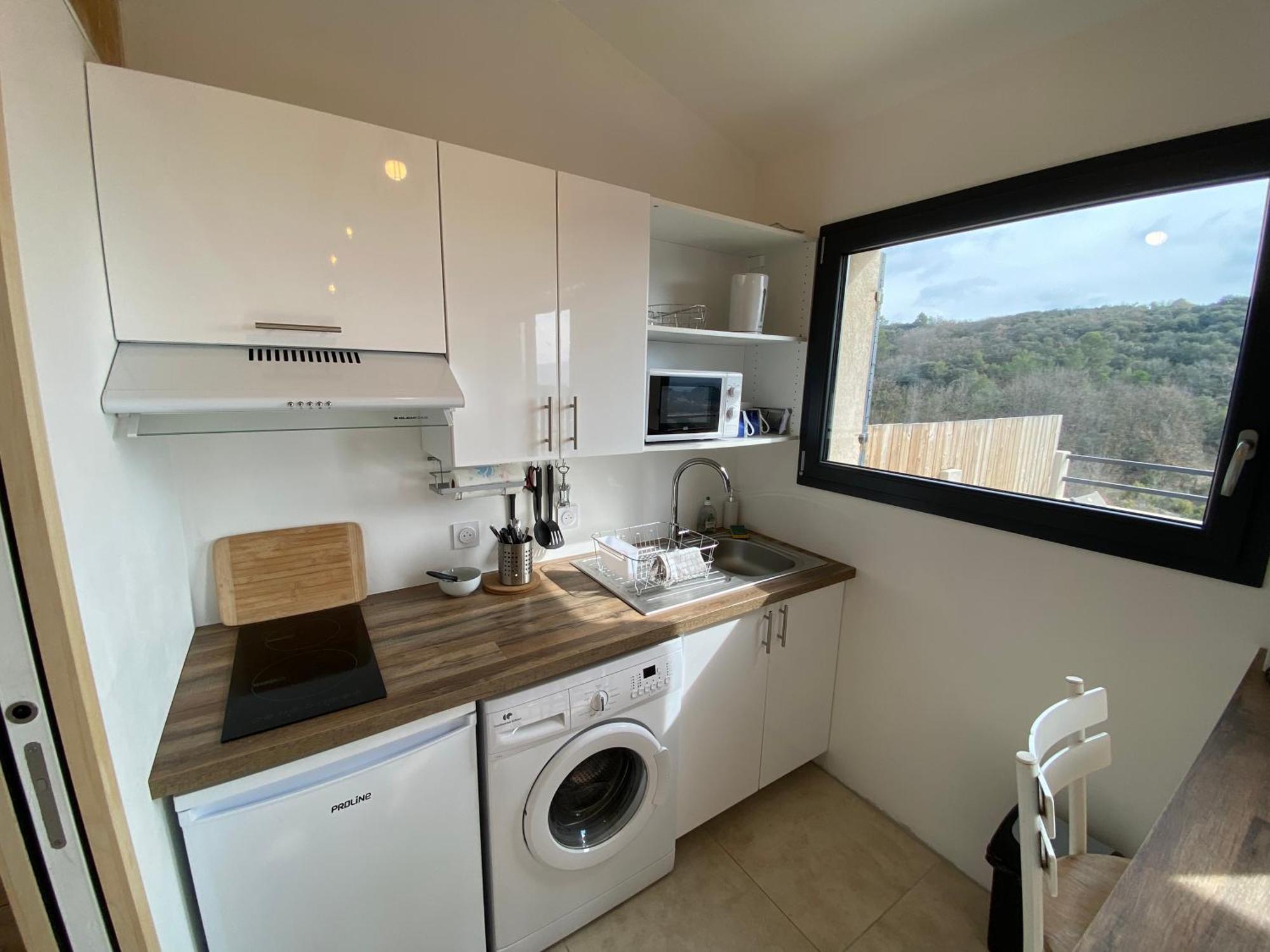 Studio Au Calme, Grande Terrasse Avec Vue Vallee Ginasservis Bagian luar foto